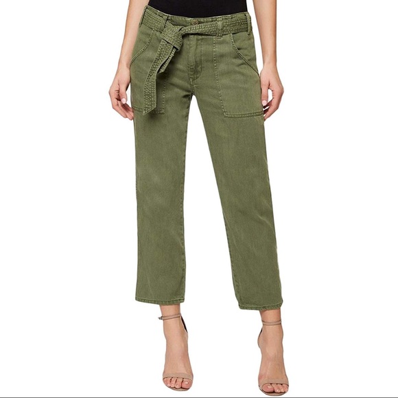 Sanctuary Pants - Sanctuary Green Karate Crop Cadet Pants 28